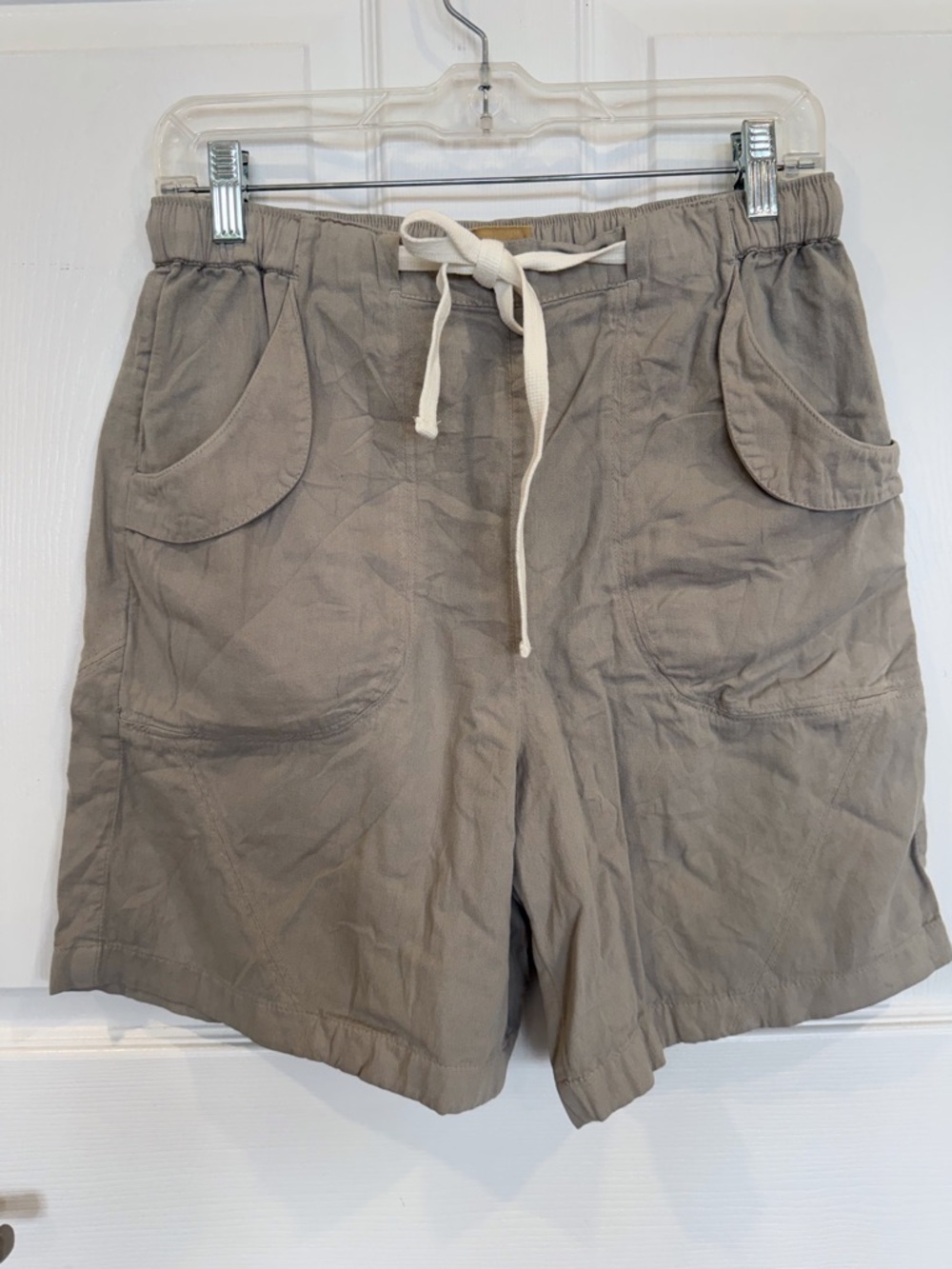 Free People shorts cotton pockets drawstring elastic waist beachy NWT